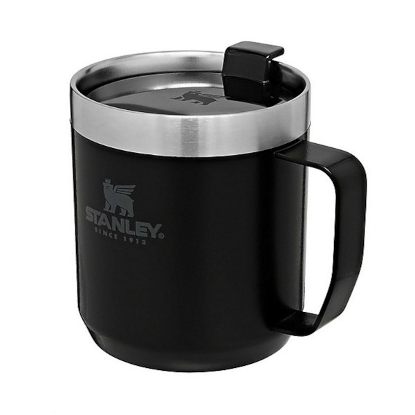 Stanley Camp Mug Black-insulated coffee mug