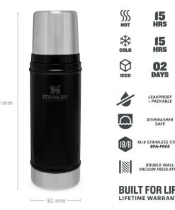 Stanley Classic 0.47L Vacuum Flask XS Black