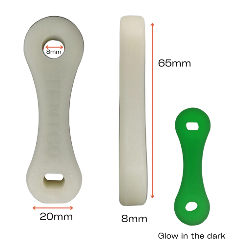 Mini Rope Slider Tentco Rope Slider Glow-in-the-dark 5pk | Camp And Climb