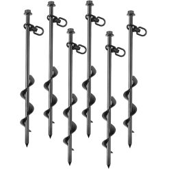Tentco Sand Spiral Auger Tent Peg Set 6pc