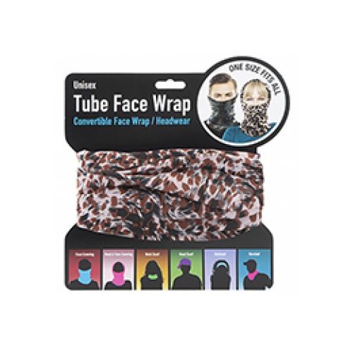 Tube Face Wrap Ladies Brown Animal