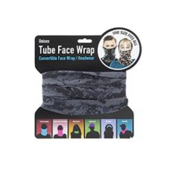 Tube Face Wrap Mens Black Camo