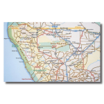 Tracks 4 Africa Sub-Sahara Africa Wall Map