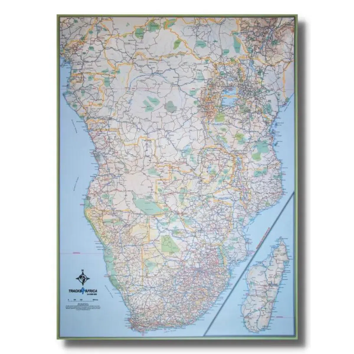 Tracks 4 Africa Sub-Sahara Africa Wall Map