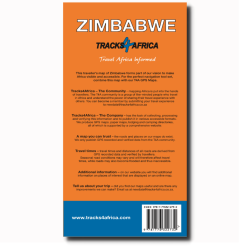Tracks4Africa Zimbabwe Paper Map - 1st Edition