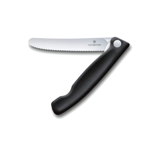 Victorinox Foldable Serrated Paring Knife Black 11 cm